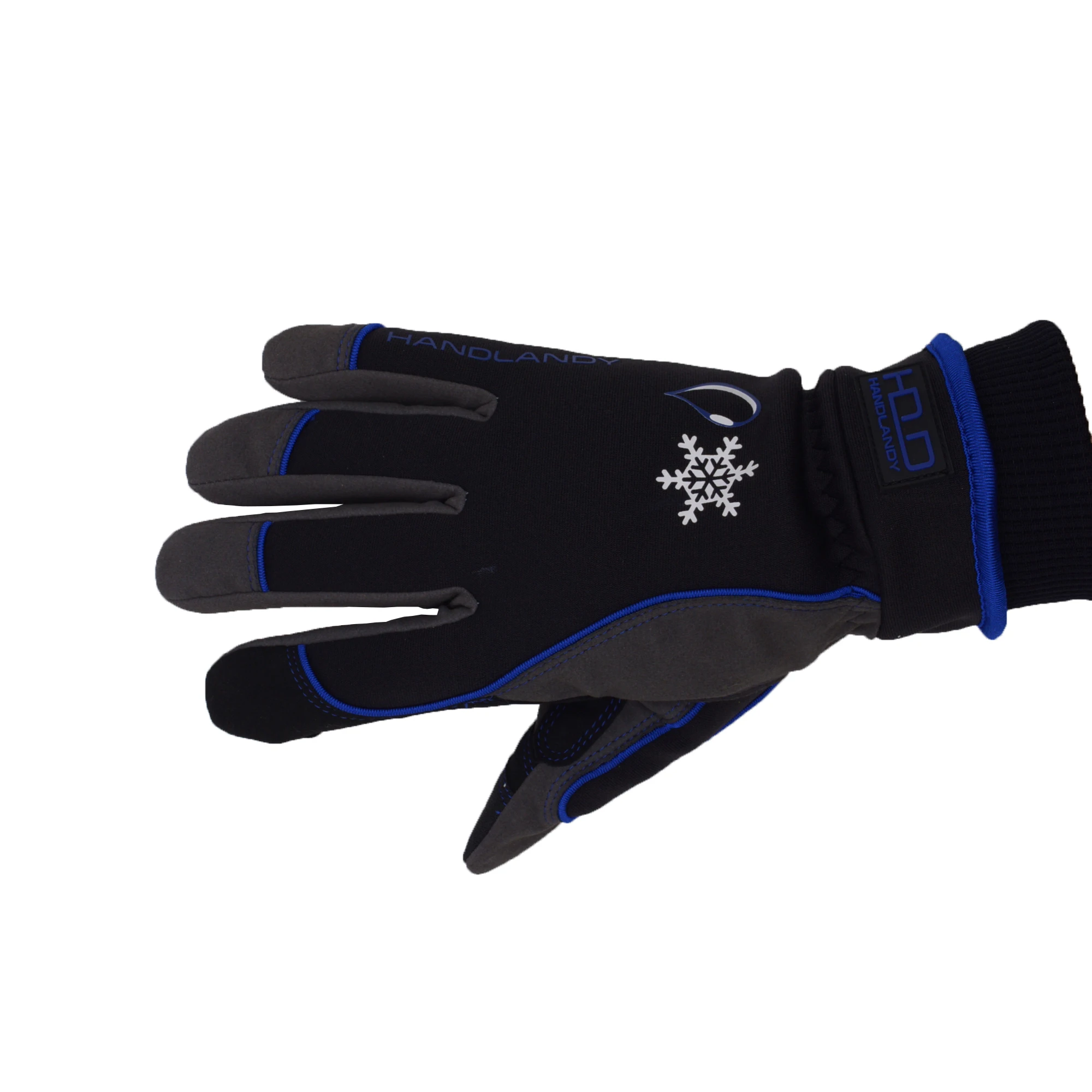Синие водонепроницаемые теплые зимние перчатки HANDLANDY с сенсорным экраном для мужчин и женщин, для холодной погоды, сноуборда, работы, лыж