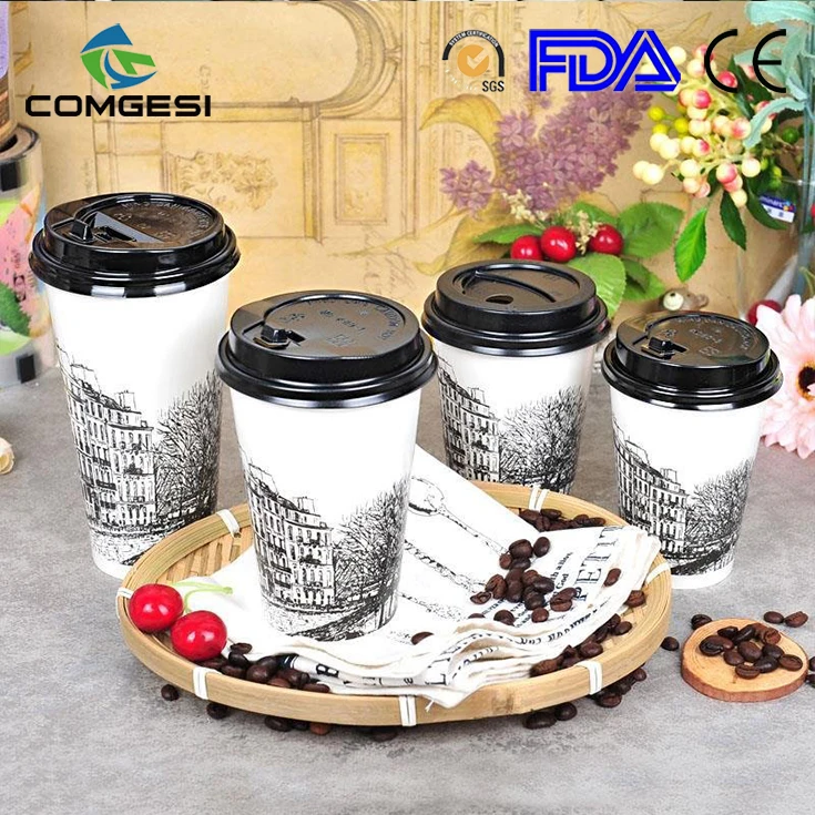 Hot selling design coffee shop drink cup drink storage quality cup coffee cup with lid