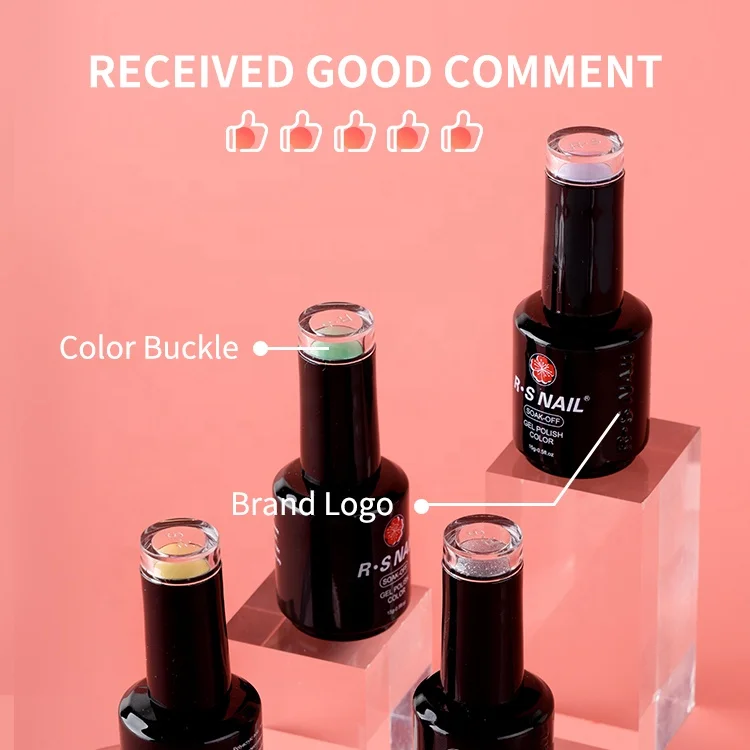 RS лак для ногтей 308 цветов УФ светодиодная лампа Гель-лак 15 мл