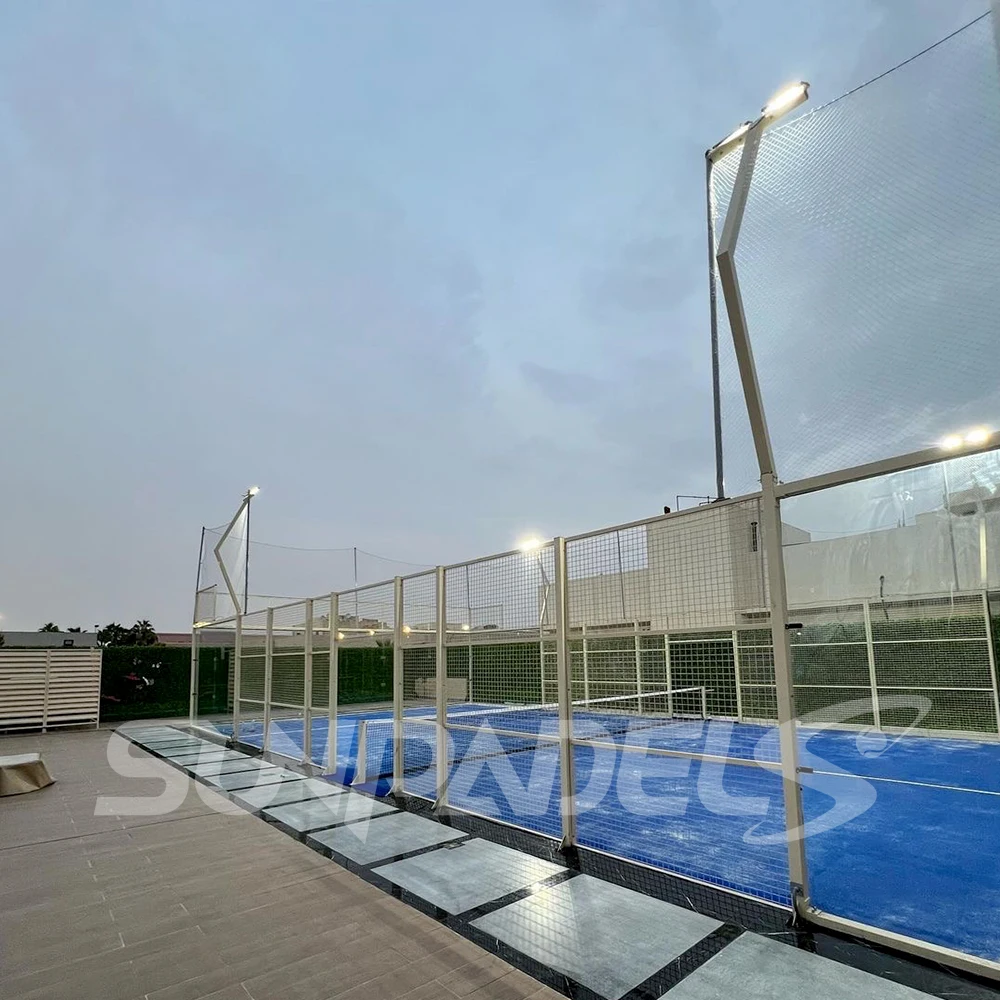Guangdong Manufacturer Stable Structure Panoramic Padel Tennis Courts With Indoor & Outdoor Easy Installation