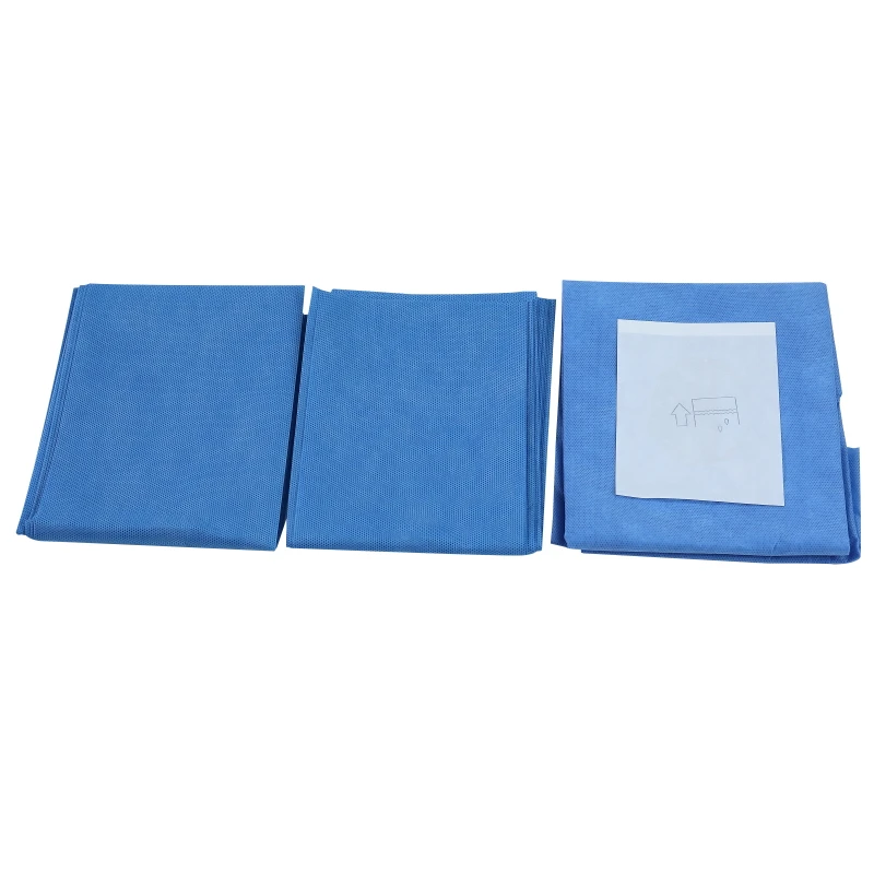 China Eye Surgery Single Pack Disposable Eye Bag Factory Supply Sterile Disposable Blue