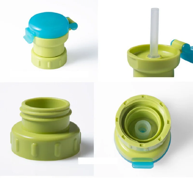 Baby straw cover cup food grade silicone cup body silicone straw portable overflow and choke proof straw water drink cover cup