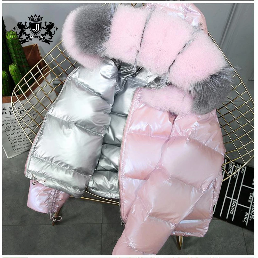 Ladies fur Clothing Winter fur Down Coat Hooded Down Feather fur Jacket down jacket women