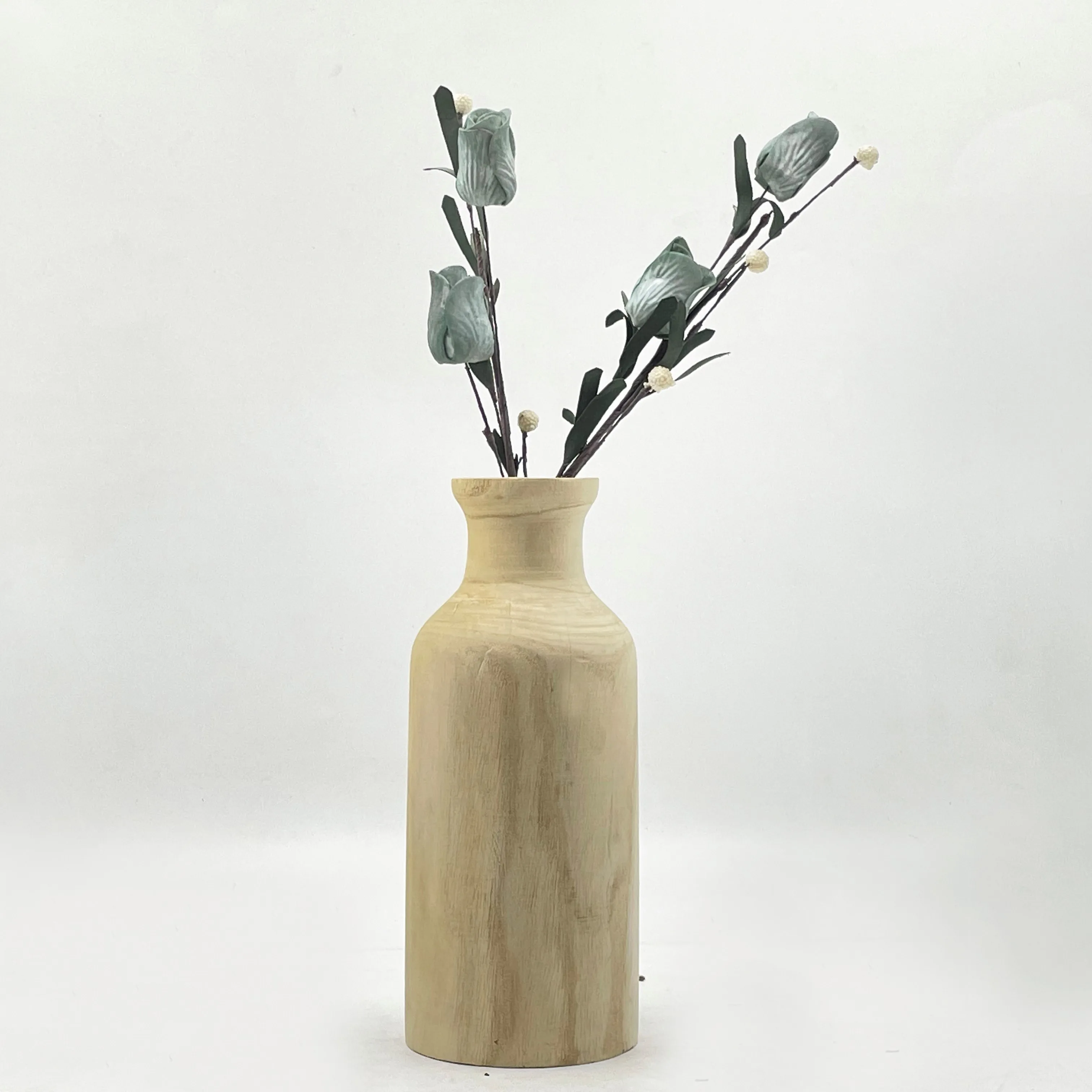 wood flower vase Tabletop  Flower Vase Plant Pot  for flower display