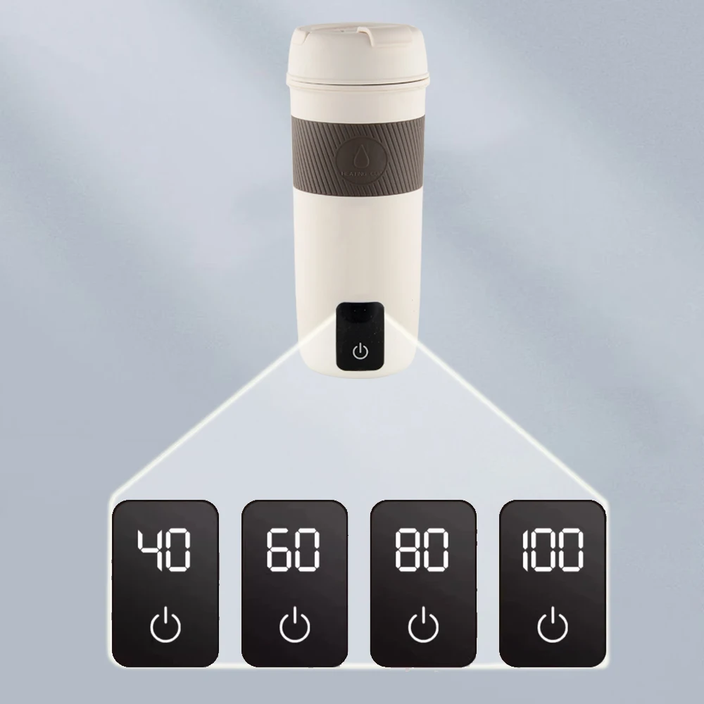 customized portable water  boiling bottle mini travel electric kettle water heating cup with 4 multi temperature control