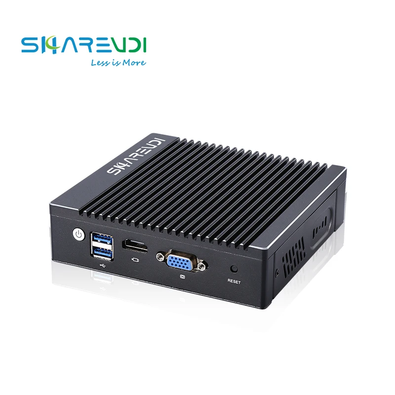 Factory Direct Sale hardware firewall  fanless 4 Lan N3700 Mini PC Industrial pfsense computer for network appliance