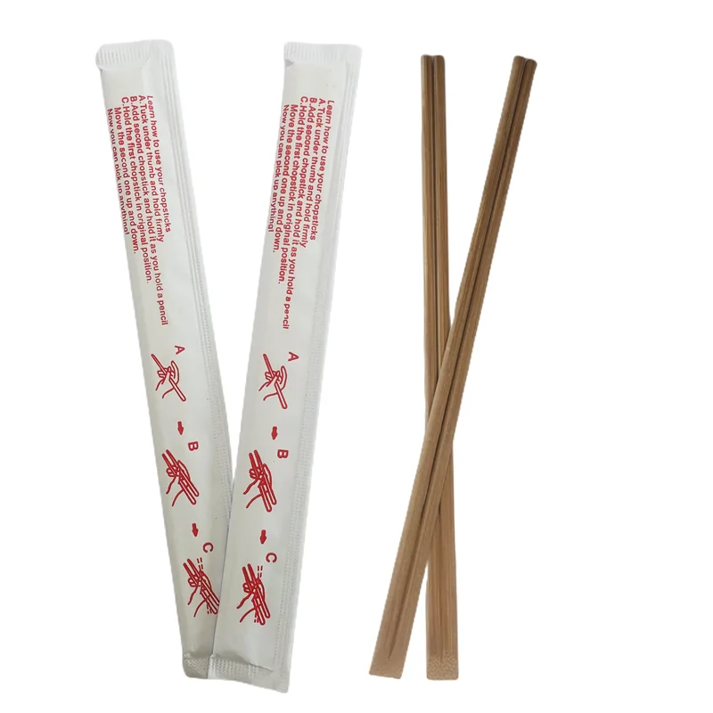 Factory Supply 9.3 Inch Japanese Chopsticks Bamboo Disposable Round Chopsticks Set
