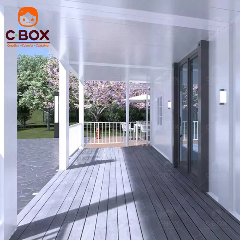 Cbox 2-этажная дизайнерская капсула Офисная квартира сборный модульный съемный контейнерный дом с уклон-крышей