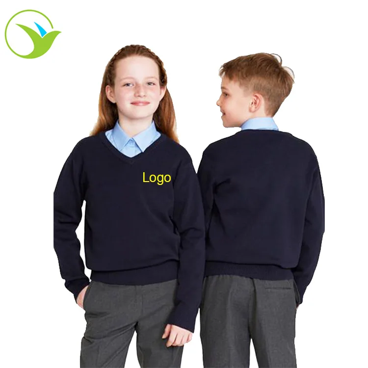 
USA style autumn students clothes long sleeve school children formal white shirts School Uniform pullover Sweaters 