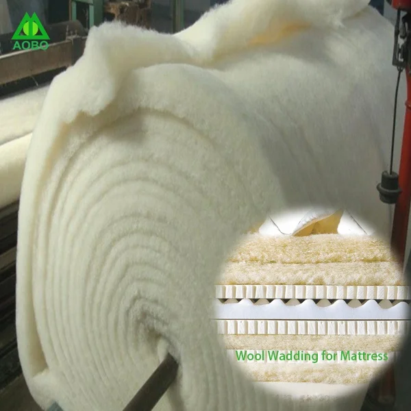 Thermal Bonded High Loft 100%Merino Wool Textile Wadding for Mattress Quilt Garments