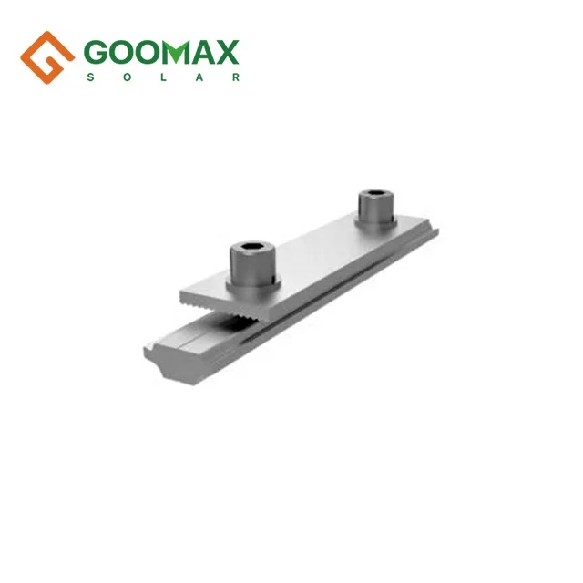 GOOMAX Rail splice Aluminum Solar Rail Connector rail seam splice for roof ground