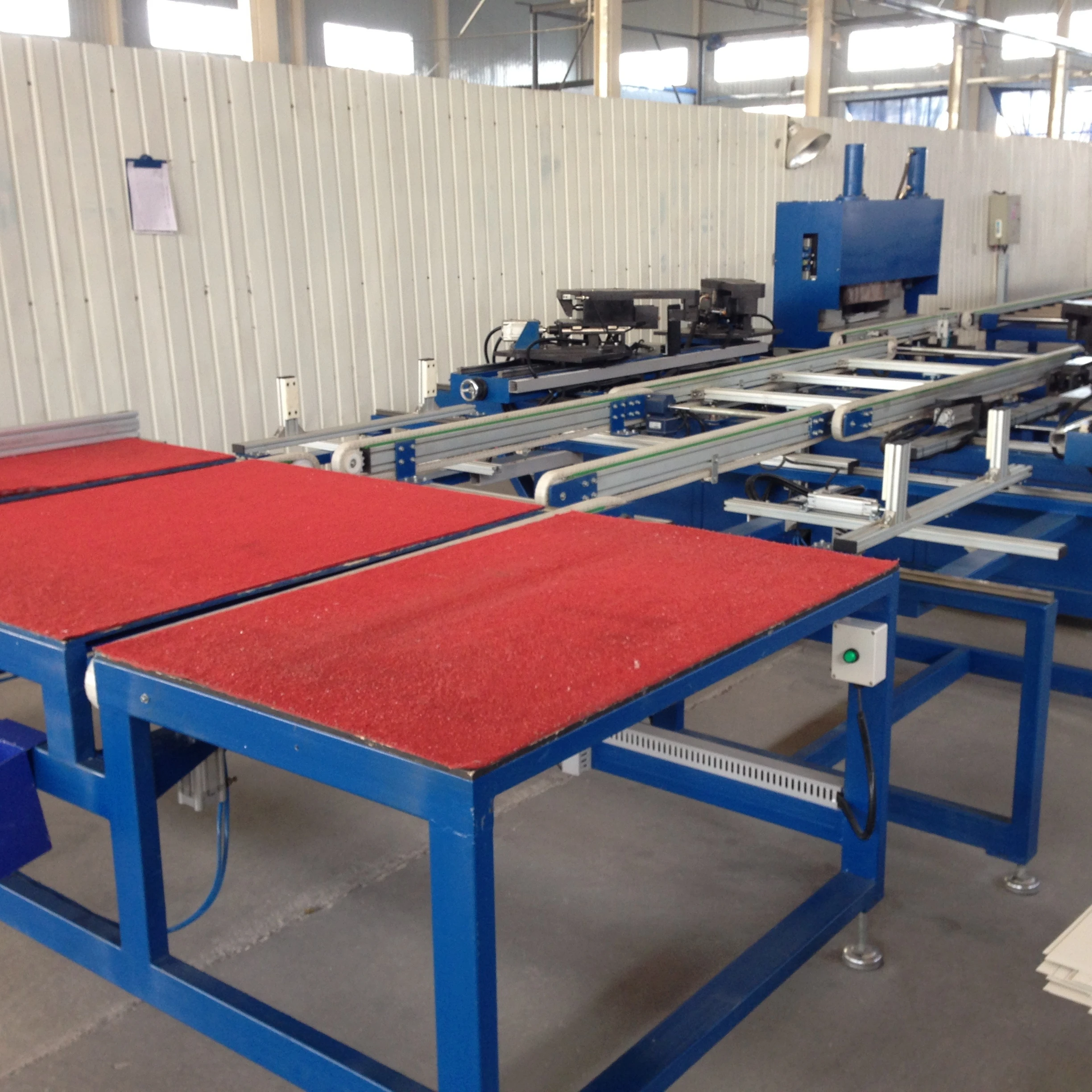 Semi-automatic solar cell module assembly equipment production line