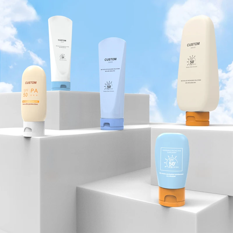 Plastic soft empty 8oz 150ml 200ml  body lotion hair care skin care tubes shampoo lotion transparent cosmetic tube packaging