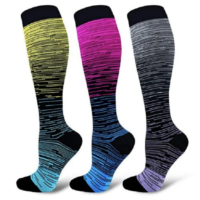 Women Women Compression Knee High Fun Stockings for Running Sports Athletic Socks