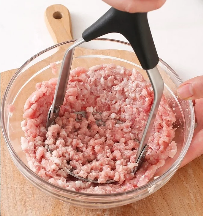 Wholesale Factory Manual Stainless Steel Potato Presser Professional Meat Potato Masher