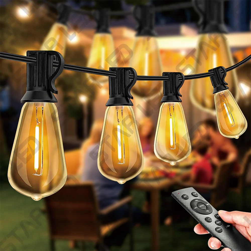 Garden Outdoor Edison Bulb Globe Waterproof Connectable Serial decorate Christmas wedding festive garden lighting