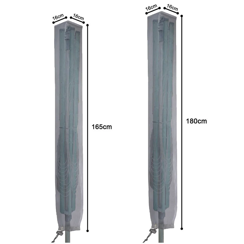 Oem Outdoor Rotary Washing Line Cover Waterproof Parasol Cover With Zip And Drawstring 600D 420D 210D Clothes Drying Rack Cover