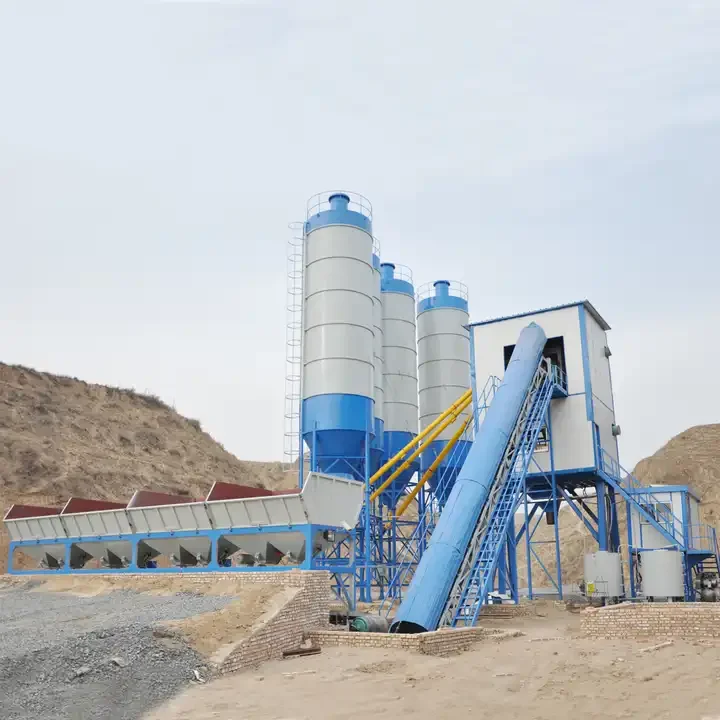 Fully Automatic HZS 25m3/h Small Portable Concrete Mixing Plant Ready Mix Mobile Concrete Batching Plant