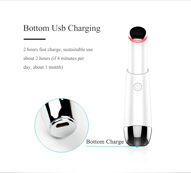 Mini Vibrating Heating Home Use Salon Beauty Equipment Anti Aging Wrinkle Device Electric Eye Massager red light therapy eye