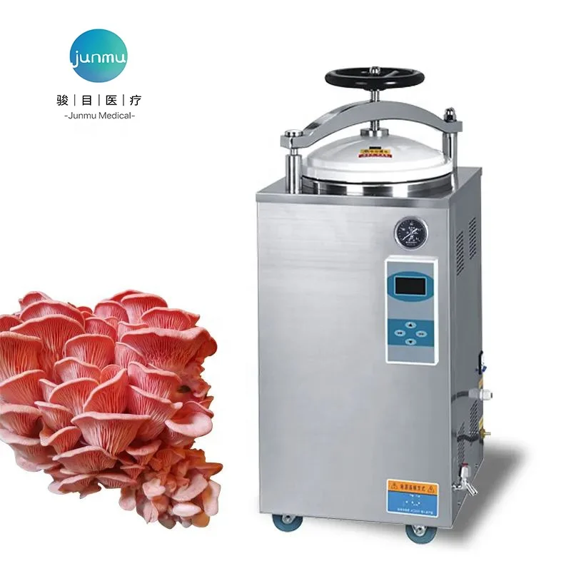 Factory cheap price LCD display 35L 50L 75L 100L autoclave vertical pressure steam sterilizer for laboratory
