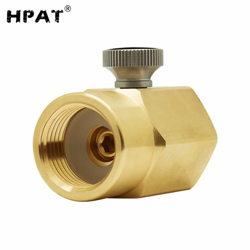 Cylinder Refill Adapter Bleed Valve Used With CGA320/W21.8 Connector For Soda Maker