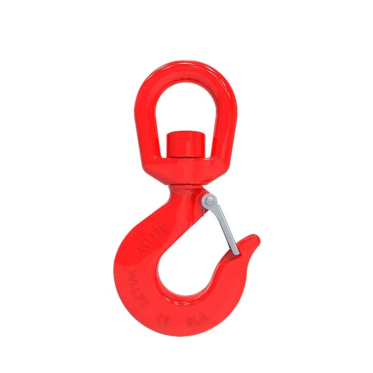 Shenli rigging lifting swivel hook with latch/Chain hoist hook/power lifting hoist hook