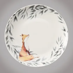 8 And 10 Inches European Style Animal Design Chaozhou Ceramic Dinner Plates & Plate Christmas Ceramic