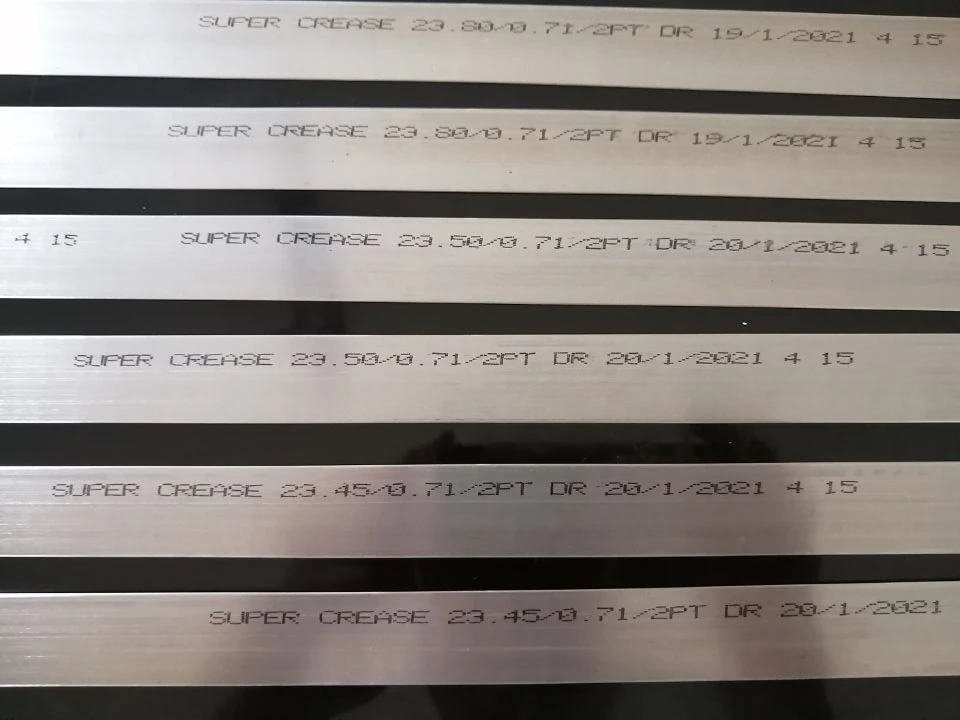 die blades for laser die making machine and the bending machine, cutting rule 2PT 23.80 937'