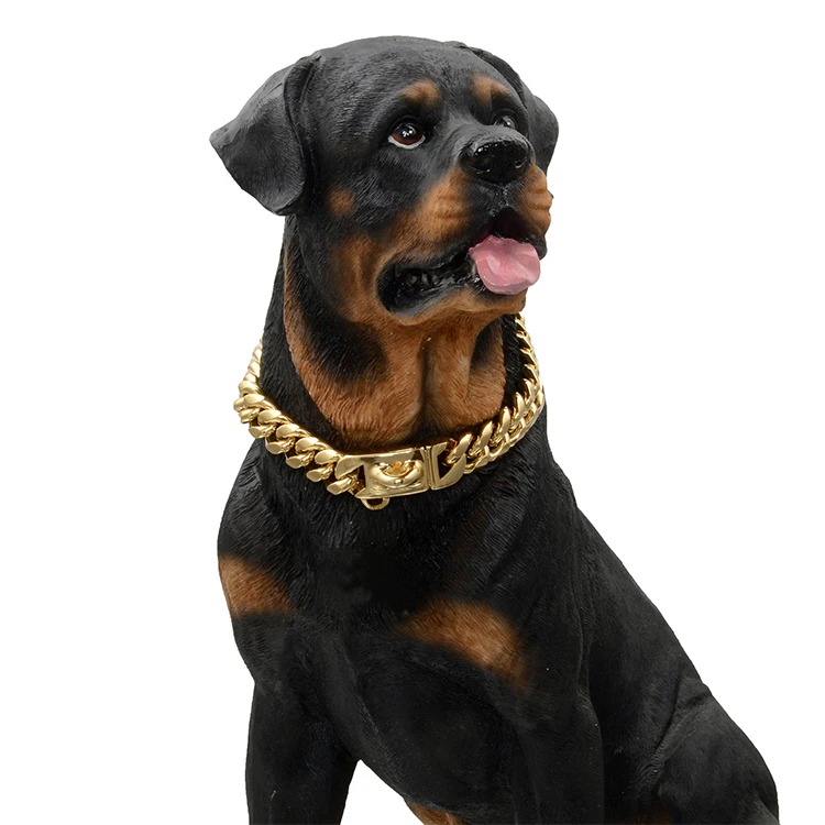 Cuban Link Gold Chain Luxury Pet Dog Collar