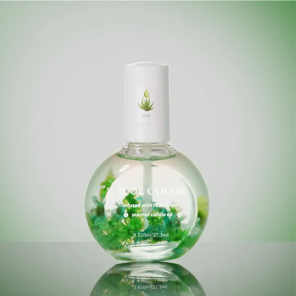 12 Favors 27.3ML Nail Care Dead Skin Remover Oil Nutrition Softener Nail Growth Serum Organic Dry Flower Cuticle Oil For Nails