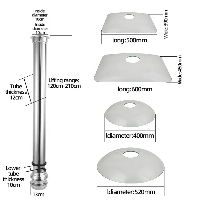 Hot Sale Of Smoke Pipe Commercial Oven Equipment High Quality Smoke Pipe Lifting Exhaust Pipe