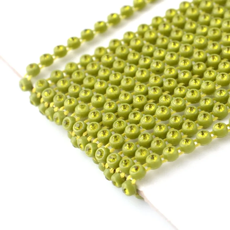 
Hot sales ss8,ss6 cheap AB crystal plastic rhinestone banding trimming 