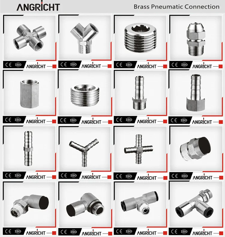 PEFL transition fittings elbow female/male thread brass pneumatic connection