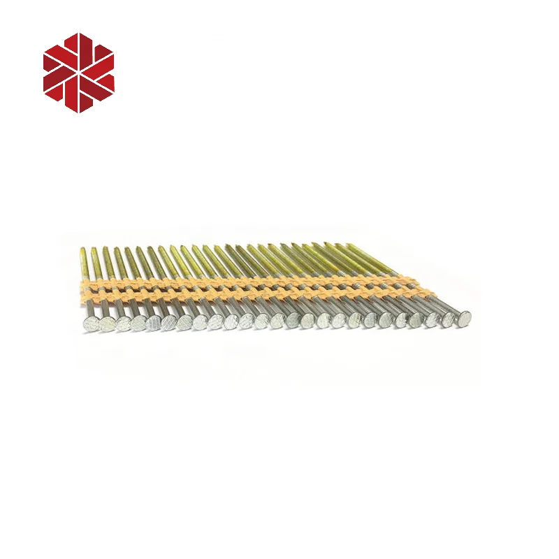21 Degree Plastic Strip Round Head Hot Dipped Galvanized Collated Framing Nails