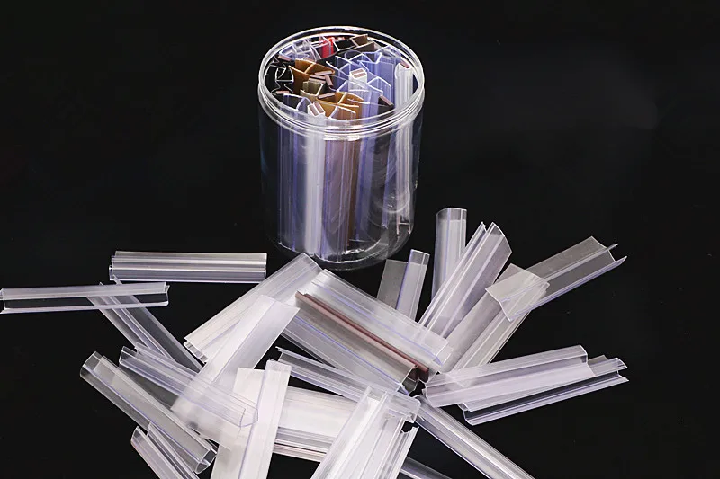 Shower Screen Water Seal Plastic PVC Waterproof strip Bathroom Profile seal Sealant Strips Rubber for Shower glass door