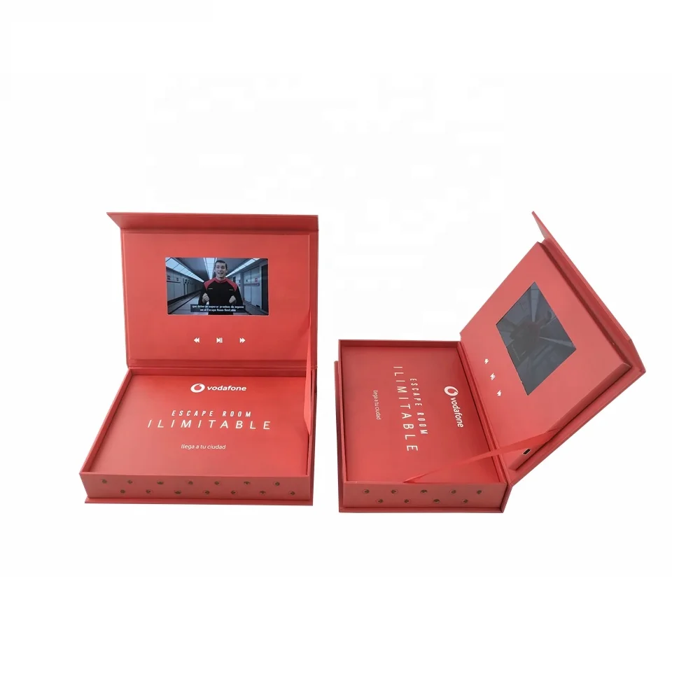 
Customized Promotional 5inch IPS Screen Lcd Video Gift Box Video Brochure Box With High Quality And Cheap Price 