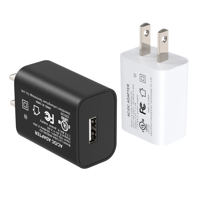 5v-2.4a charger ul listed power adapter 5v 2.4a fast charger 5v/2.4a 12w wall adaptor with US plug for ipad phone