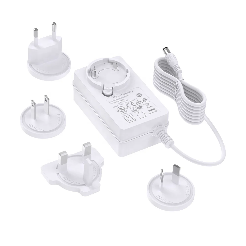 24V 2A Detachable Power Adapter for Robot Logitech Racing Wheel Image Scanner LED LabelWriter Printer LCD Water Purifier