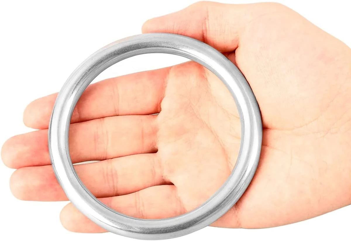 Ready to Ship High Quality Medium Mini Metal Seamless Welded Round O-Ring 304/316 Stainless Steel O Ring For Bag Strap Keychain