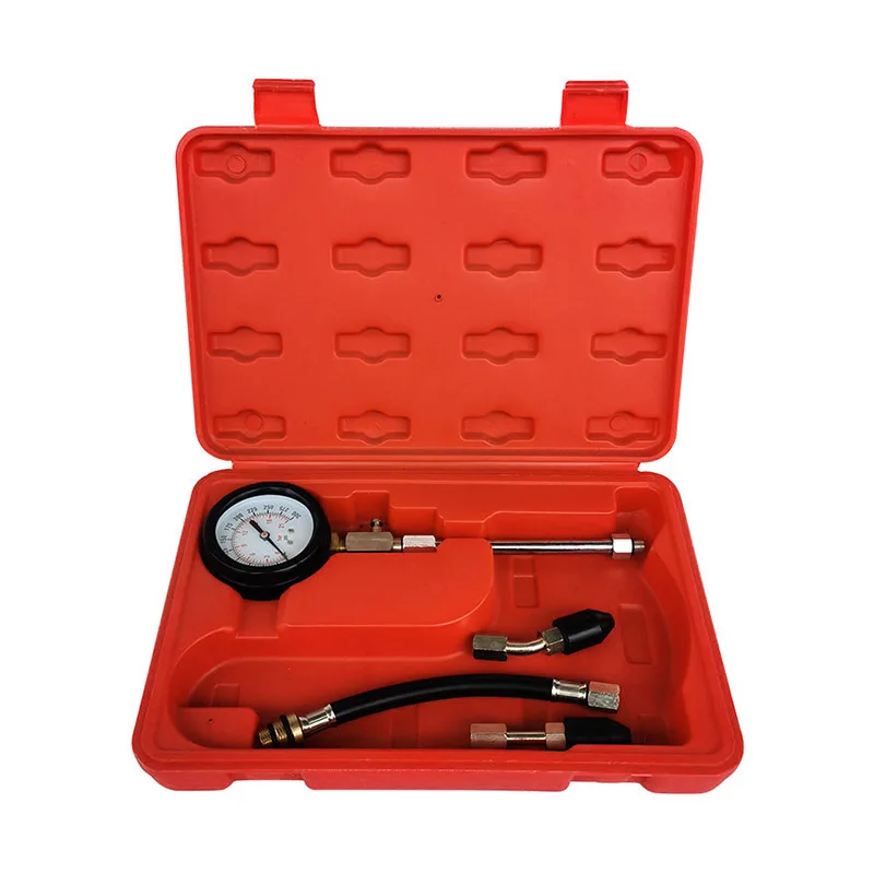TU-20-1 Quick Cylinder Petrol Engine Pressure Gauge Tester Kit Compression Leakage Diagnostic Compressometer Tool