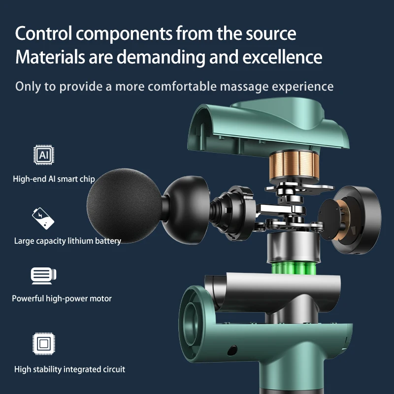 New High Quality Manufacturer USB C 6 Speed Handheld Professional Sports Electric Percussion Deep Tissue Muscle Massage Gun