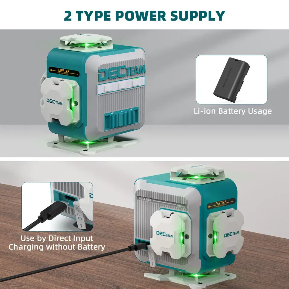 M04CG 4x360 4D Nivel Laser Level Concrete Self Leveling Water Proof Device huepar 4D laser level