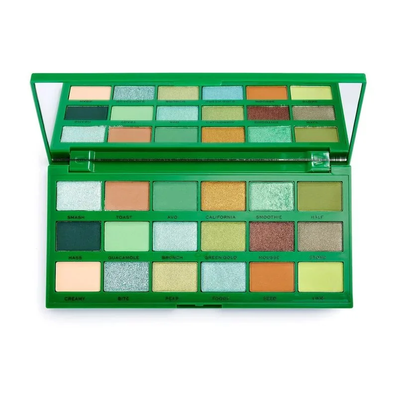 ODM/OEM Popular Avocado Green Eye Shadow New Style Cosmetics  Eyeshadow Palette