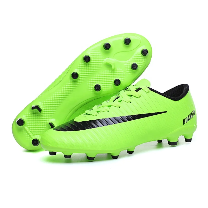 Indoor Student Training Shoes Non-slip Wear-resistant Football Boots Youth Low-cut Soccer Shoes Men OEM Accept Beautiful 1 Pair