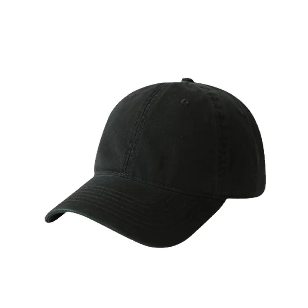 American Cotton Baseball Cap Blank Light Plate Soft Top Unlined Casual Cap Men Adjustable Party Foreign Trade Europe United