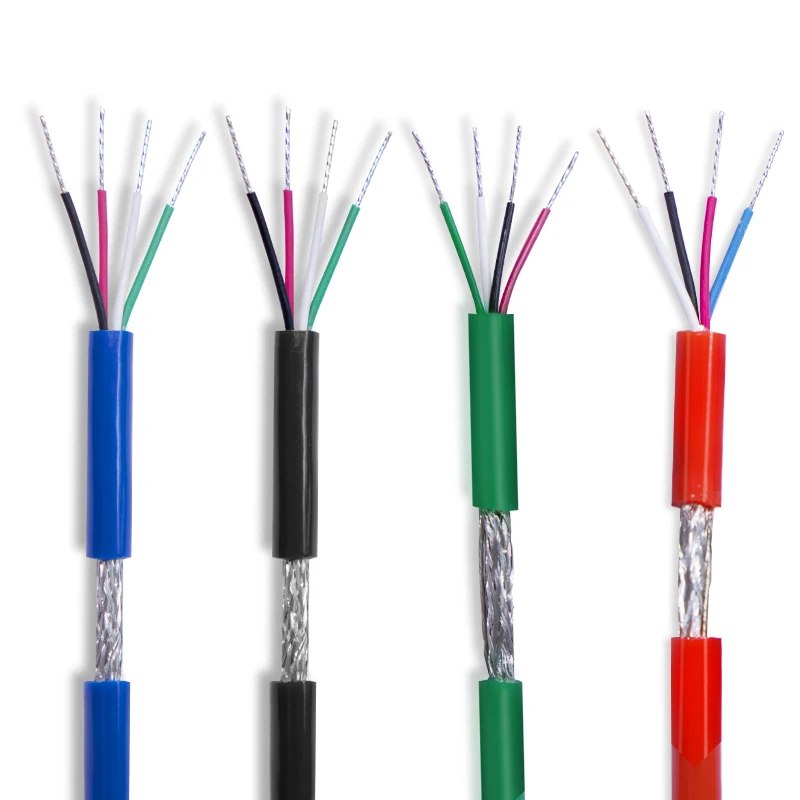 Shielded cable Copper Wire conductor 2 Cores 4 Cores 6 Cores 18 20 22 24 26 28 AWG signal control cable