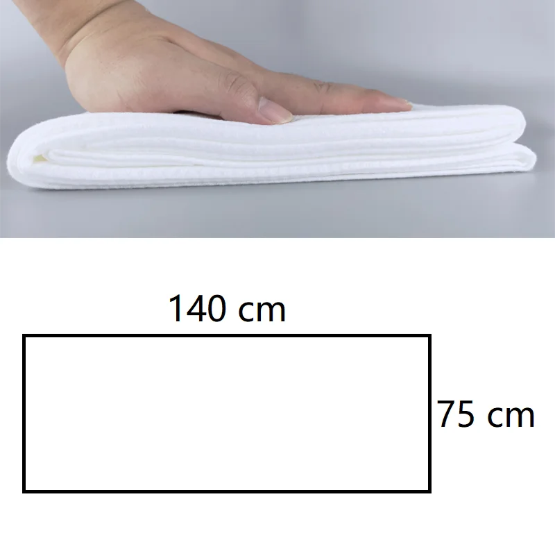 Wholesale Embossed Extra Thick Hotel Travel Guest Paper Washcloth Non-woven Bath Wrap Towel Disposable Bath Towel
