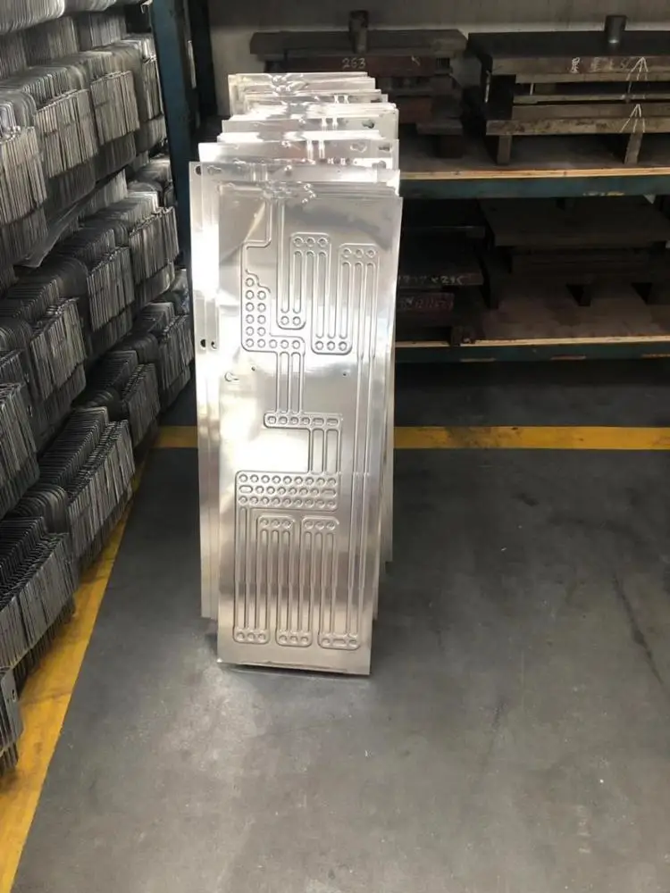 roll bond evaporator aluminum alloy car battery cooler air condition parts cold plate radiator