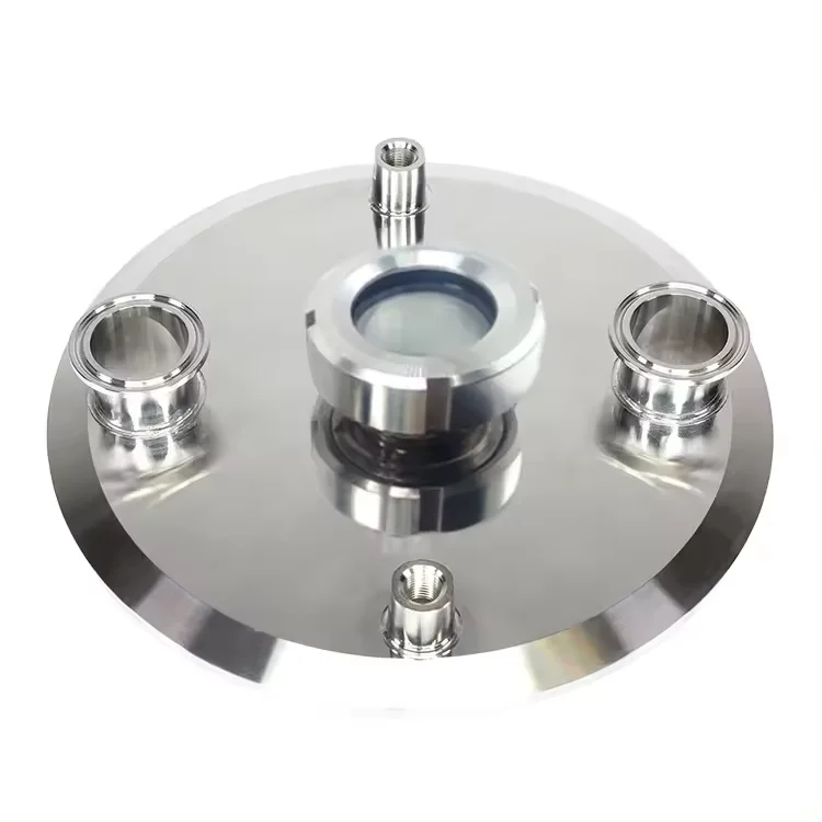 Hight Quality Sanitatry Pipe Fittings Ferrule Adapter With Flange End Sight Glass