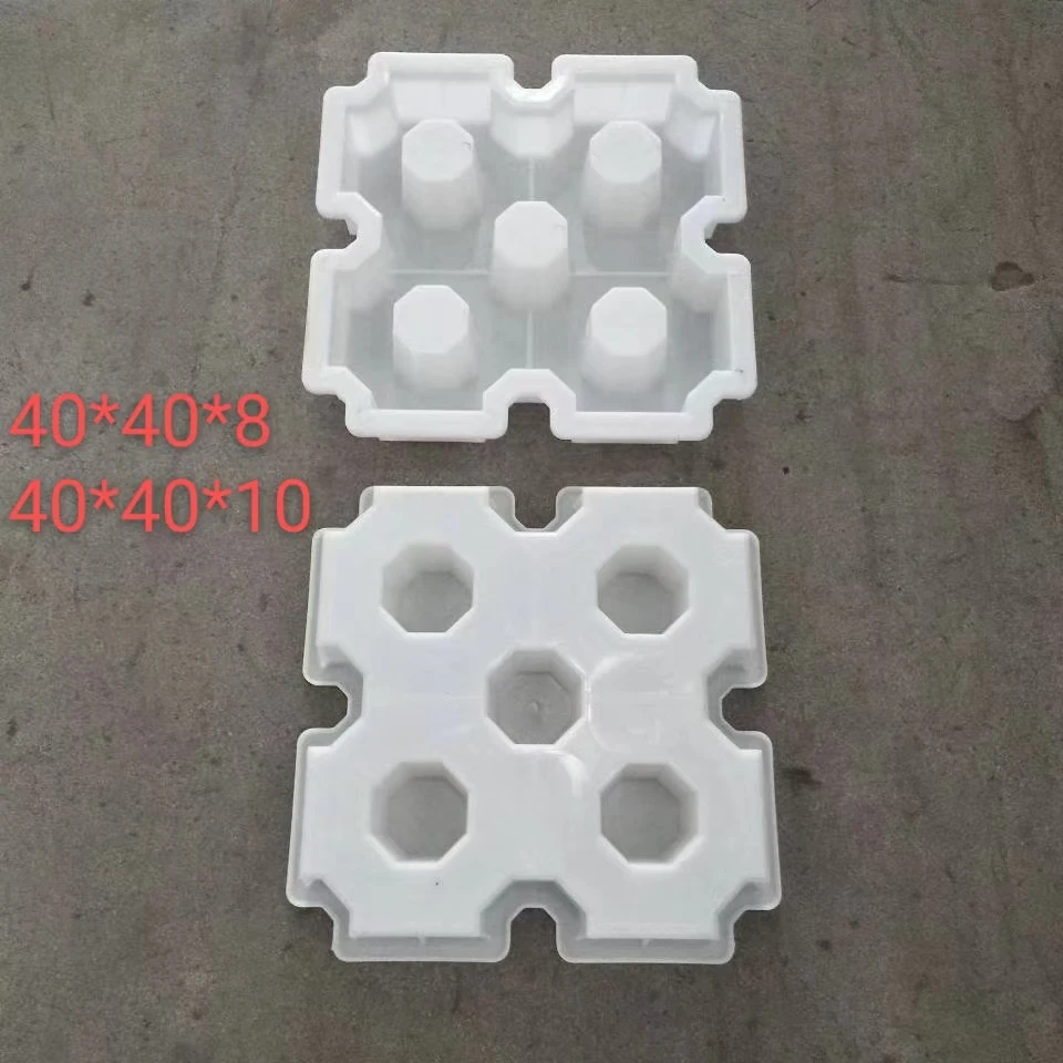 Plastic concrete grass brick stone molds